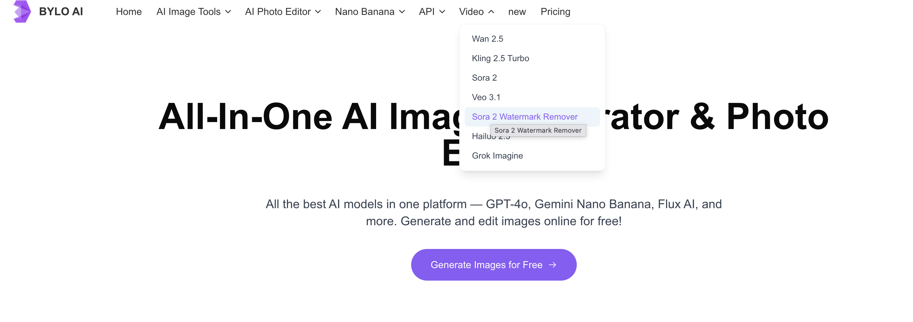 حذف واتر مارک سورا ۲ از طریق وب‌سایت